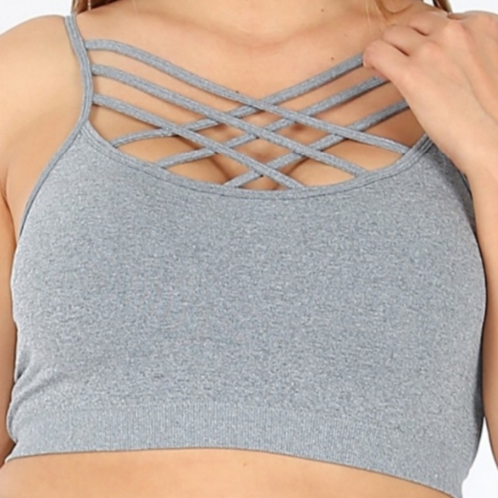 Bralette - Heather Gray